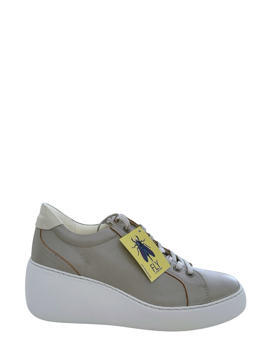 Fly London Leather Dile Wedge Sneaker